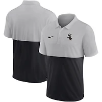 Nike Black Chicago White Sox Team Baseline Striped Performance Polo