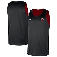 Nike Black Miami Heat Courtside Reversible Mesh Practice Jersey