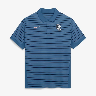 Nike Black Washington Nationals Authentic Collection City Connect Striped Victory Dri-FIT Polo