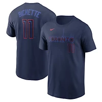 Nike Bo Bichette Toronto Blue Jays 2024 City Connect Name  Number T-Shirt