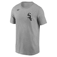 Nike Bo Jackson Heathered Gray Chicago Sox Cooperstown Collection Name  Number T-Shirt