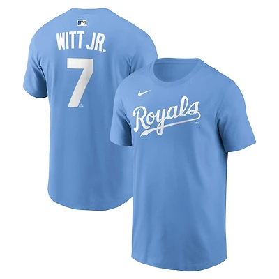 Nike Bobby Witt Jr Light Kansas City Royals Name Number T-Shirt