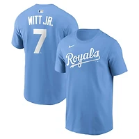 Nike Bobby Witt Jr Light Kansas City Royals Name  Number T-Shirt