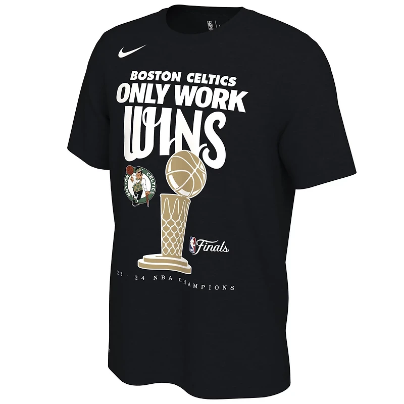 Nike Boston Celtics 2024 NBA Finals Champions Celebration Trophy T-Shirt