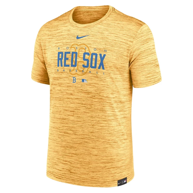 Nike Boston Red Sox City Connect Velocity Practice Performance T-Shirt