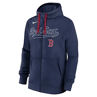 Nike Boston Red Sox Knockout Script Full-Zip Hoodie