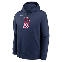 Nike Boston Red Sox Logo Club Fleece Pullover Hoodie