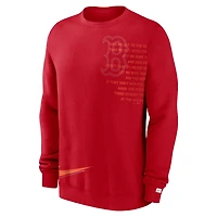 Nike Boston Sox Statement Ball Game Fleece Pullover Sweatshirt