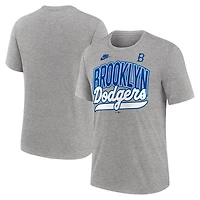 Nike Brooklyn Dodgers Cooperstown Collection Retro Tri-Blend T-Shirt