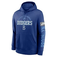Nike Brooklyn Dodgers Cooperstown Collection Splitter Club Fleece Pullover Hoodie