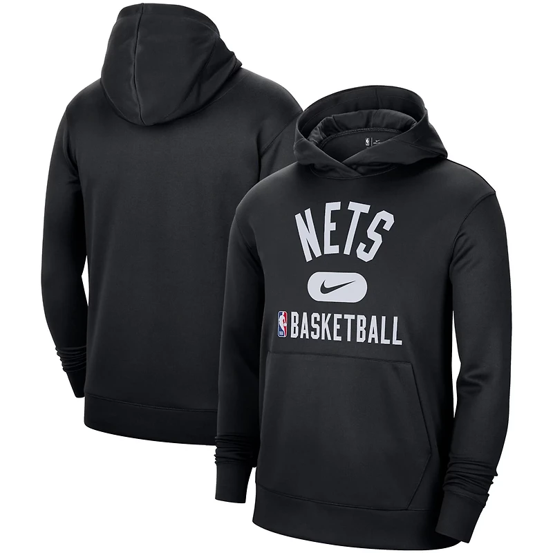 Nike Brooklyn Nets 2021-2022 Spotlight On Court Performance Practice Pullover Hoodie
