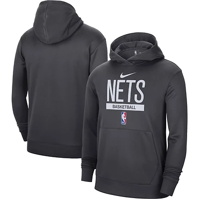 Nike Brooklyn Nets 2022/23 Spotlight On-Court Practice Performance Pullover Hoodie