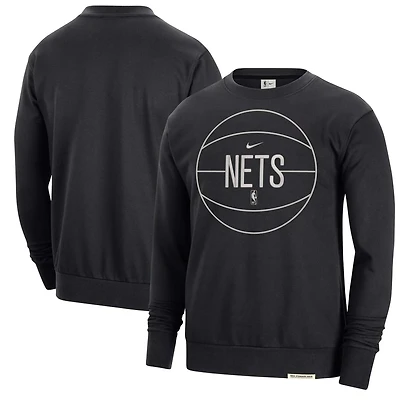 Nike Brooklyn Nets 2023/24 Authentic Standard Issue Travel Performance Pullover Sweatshirt