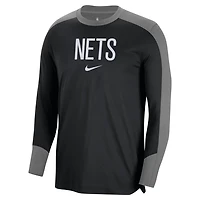Nike Brooklyn Nets 2024 25 Authentic Pre-Game Legend Long Sleeve Shooting Shirt