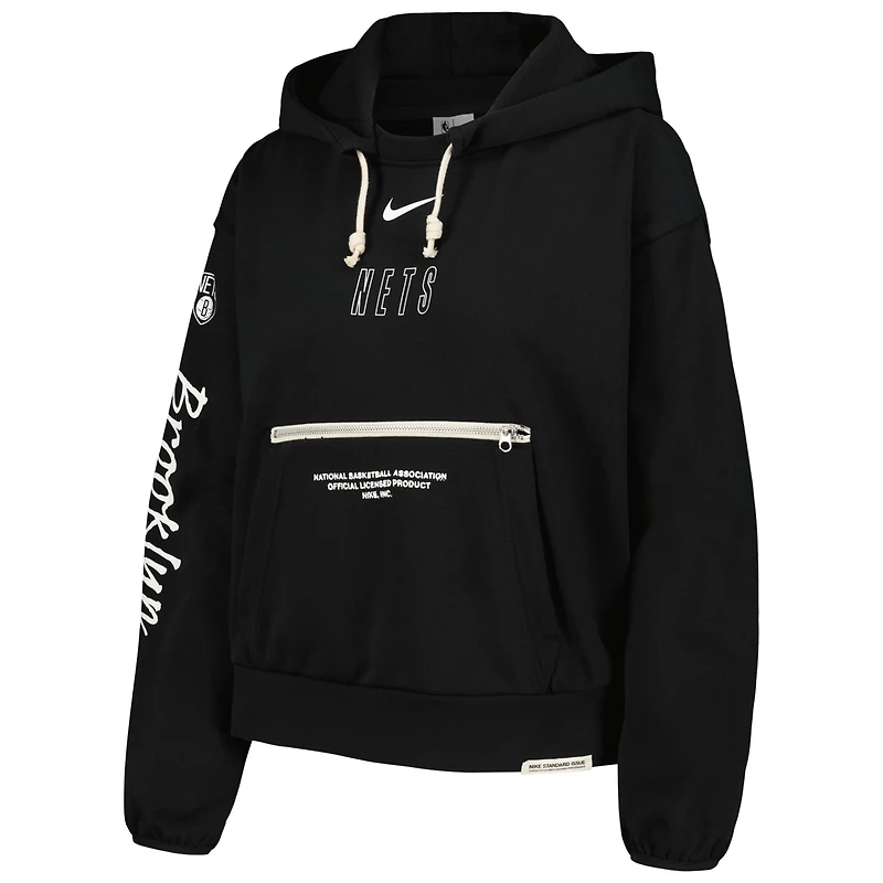 Nike Brooklyn Nets Courtside Standard Issue Performance Pullover Hoodie