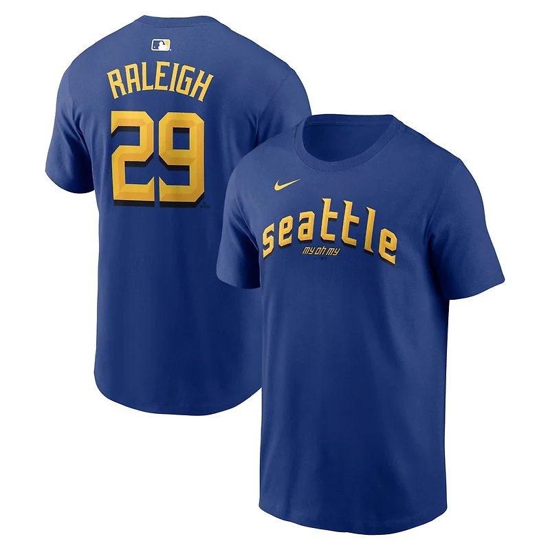 Nike Cal Raleigh Seattle Mariners City Connect Name Number T-Shirt