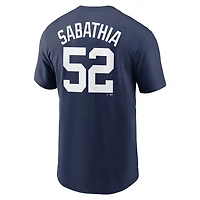 Nike CC Sabathia New York Yankees 2025 Baseball Hall of Fame Retired Name  Number T-Shirt