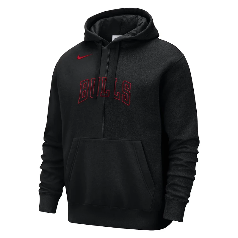 Nike Chicago Bulls Courtside Versus Stitch Split Pullover Hoodie
