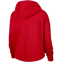 Nike Chicago Bulls Split Flip Courtside Cropped Pullover Hoodie