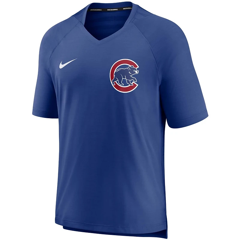 Nike Chicago Cubs Authentic Collection Pregame Performance V-Neck T-Shirt