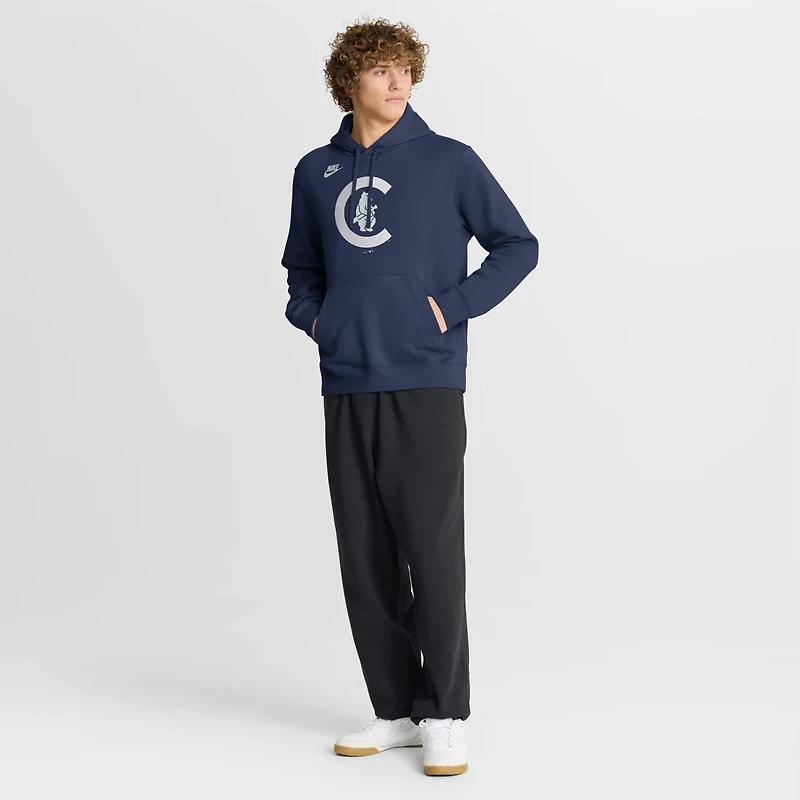 Nike Chicago Cubs Cooperstown Collection Logo Club Hoodie