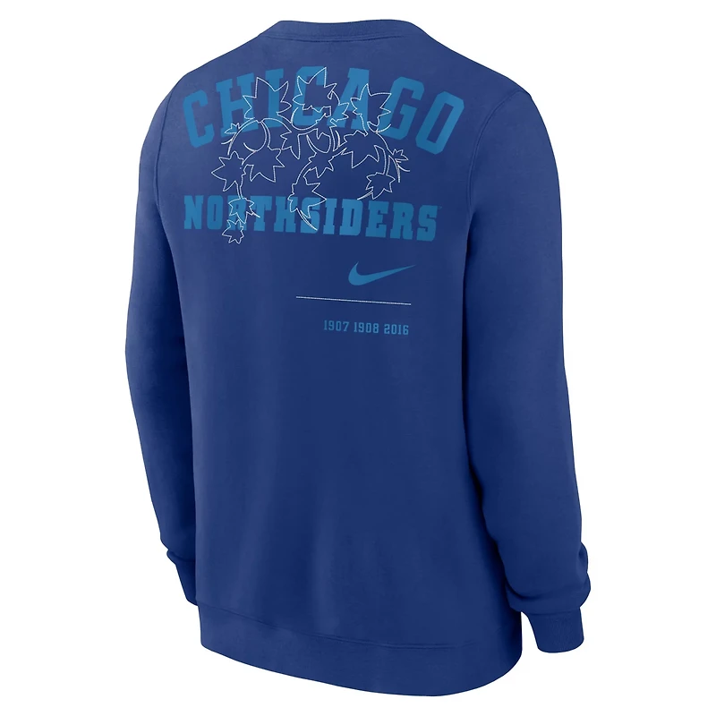 Nike Chicago Cubs Statement Ball Game Fleece Pullover Sweatshirt