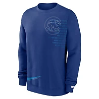 Nike Chicago Cubs Statement Ball Game Fleece Pullover Sweatshirt