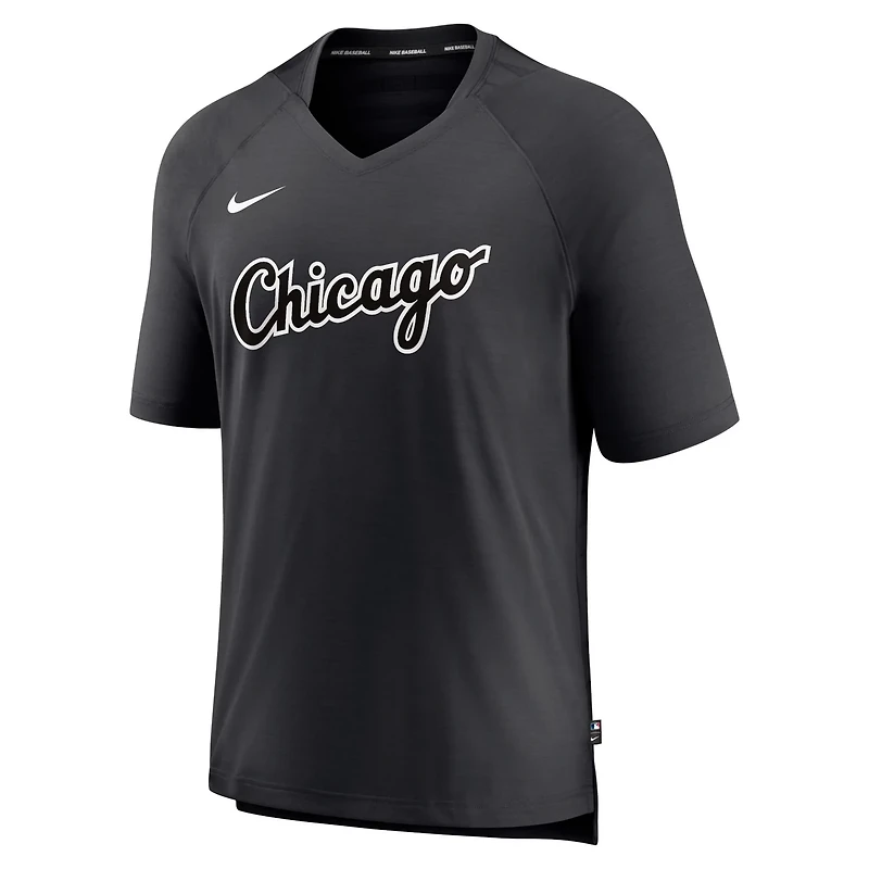 Nike Chicago White Sox Authentic Collection Pregame Raglan Performance V-Neck T-Shirt