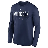 Nike Chicago White Sox Authentic Collection Team Logo Legend Performance Long Sleeve T-Shirt