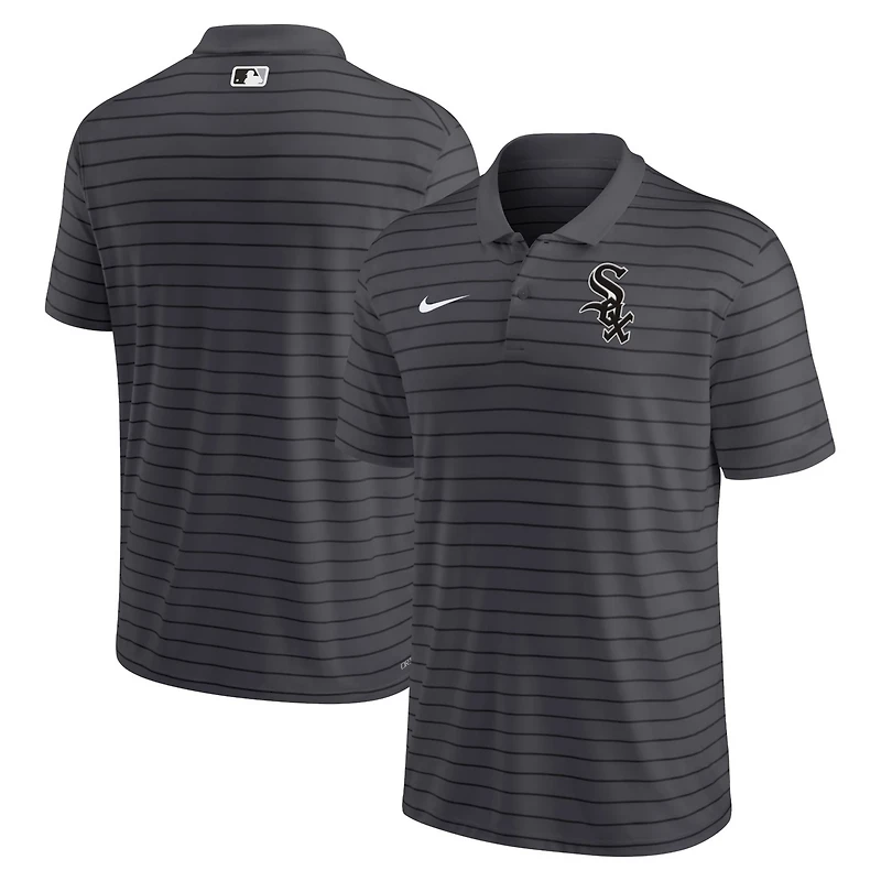 Nike Chicago White Sox Authentic Collection Victory Striped Performance Polo