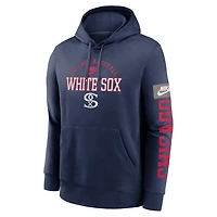 Nike Chicago White Sox Cooperstown Collection Splitter Club Fleece Pullover Hoodie