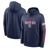 Nike Chicago White Sox Cooperstown Collection Splitter Club Fleece Pullover Hoodie