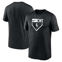 Nike Chicago White Sox Home Plate Icon Legend Performance T-Shirt