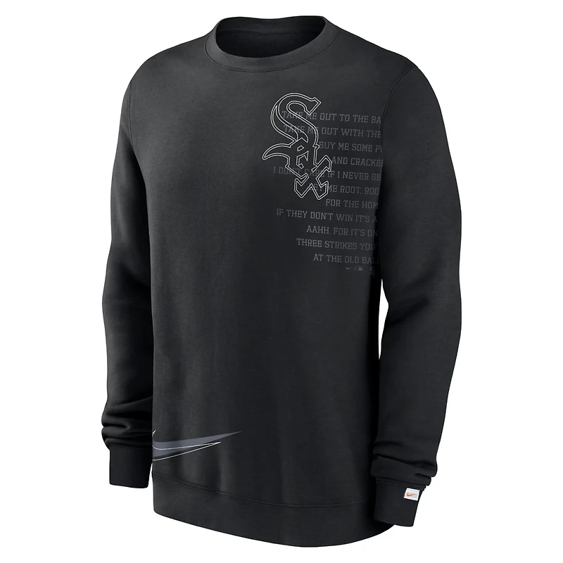 Nike Chicago White Sox Statement Ball Game Fleece Pullover Sweatshirt