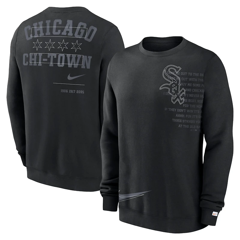 Nike Chicago White Sox Statement Ball Game Fleece Pullover Sweatshirt