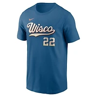 Nike Christian Yelich Milwaukee Brewers 2026 City Connect Name  Number T-Shirt