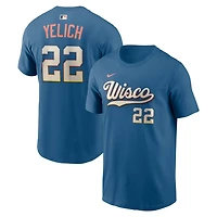 Nike Christian Yelich Milwaukee Brewers 2026 City Connect Name  Number T-Shirt