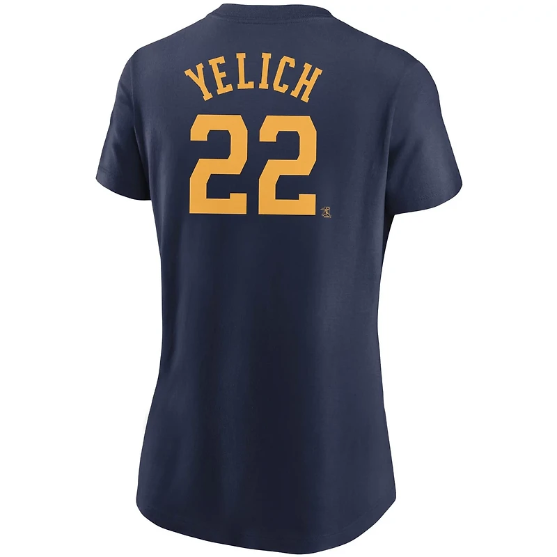 Nike Christian Yelich Milwaukee Brewers Name Number T-Shirt
