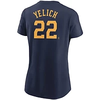 Nike Christian Yelich Milwaukee Brewers Name  Number T-Shirt