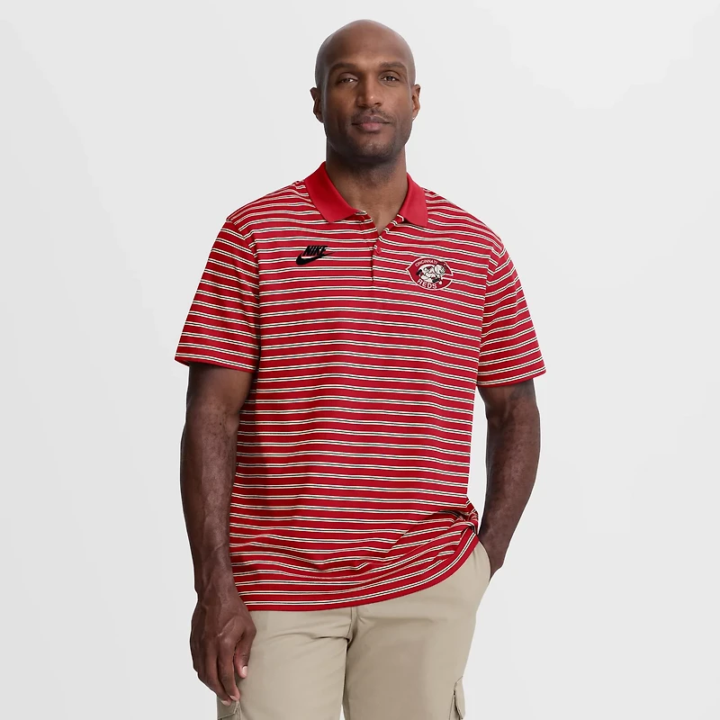 Nike Cincinnati s Cooperstown Collection Dri-FIT Victory Striped Polo