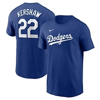 Nike Clayton Kershaw Los Angeles Dodgers Fuse Name  Number T-Shirt