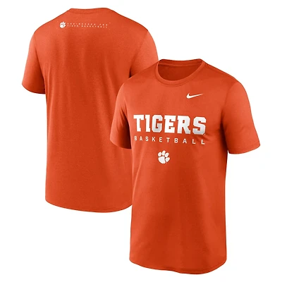 Nike Clemson Tigers 2025 Courtside Basketball Legend Dri-FIT T-Shirt