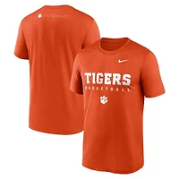Nike Clemson Tigers 2025 Courtside Basketball Legend Dri-FIT T-Shirt