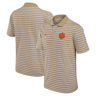 Nike Clemson Tigers Athletic Prep Striped Performance Polo