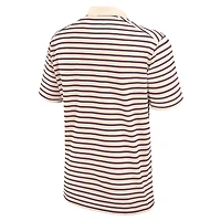 Nike Clemson Tigers Primary Logo Striped Dri-FIT Polo