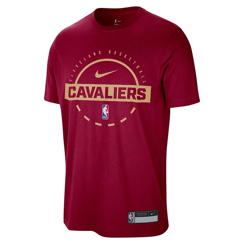 Nike Cleveland Cavaliers 2025 26 On-Court Flare Dri-FIT Tri-Blend Practice T-Shirt