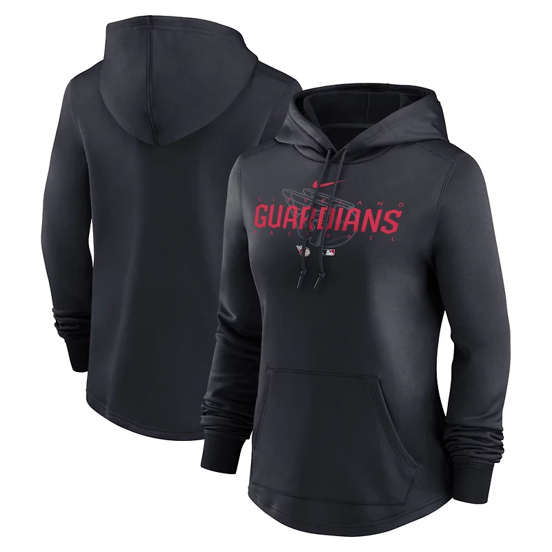 Nike Cleveland Guardians Authentic Collection Pregame Performance Pullover Hoodie