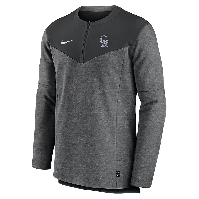 Nike Colorado Rockies Authentic Collection Game Time Performance Half-Zip Top