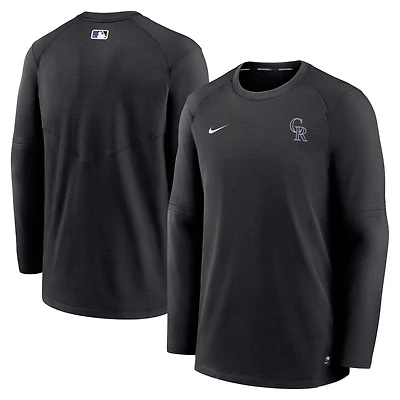 Nike Colorado Rockies Authentic Collection Logo Performance Long Sleeve T-Shirt