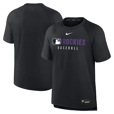 Nike Colorado Rockies Authentic Collection Pregame Raglan Performance T-Shirt